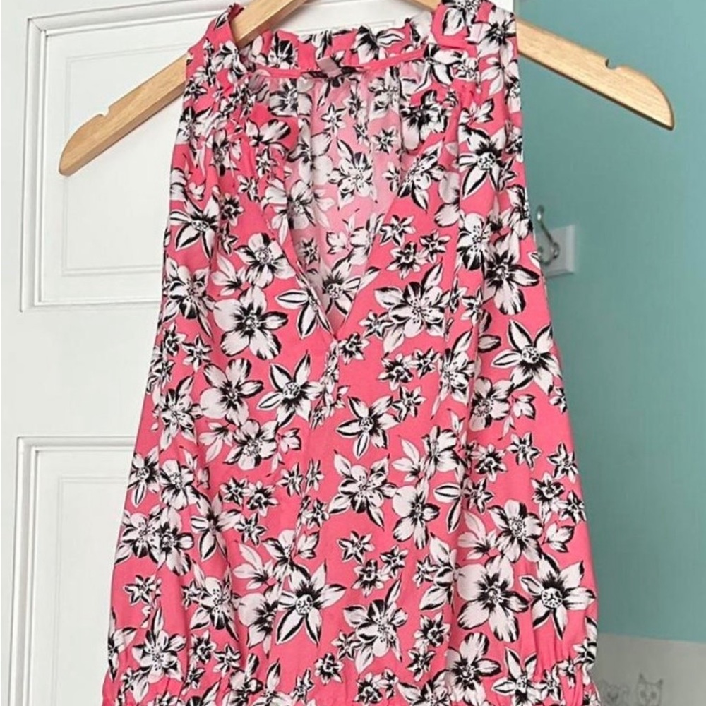 Pink Floral Juicy Couture Top XL